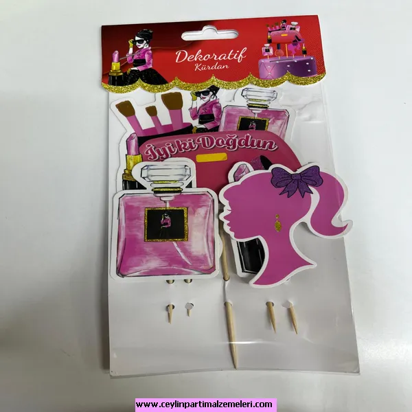 Barbie Temalı Pasta Süsü